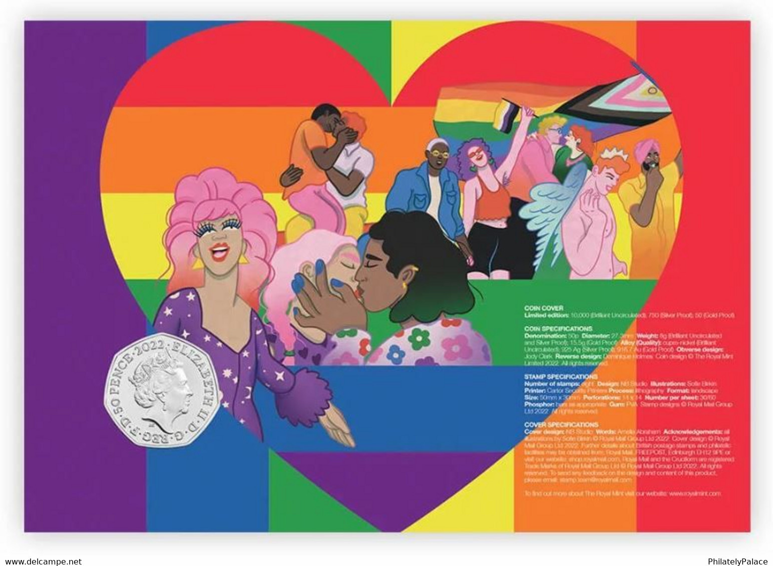 GB UK New *** 2022 Pride Lesbian And Gay Liberation , LGBT LGBTQ  , Collector's Sheet MNH (**) - Non Classés