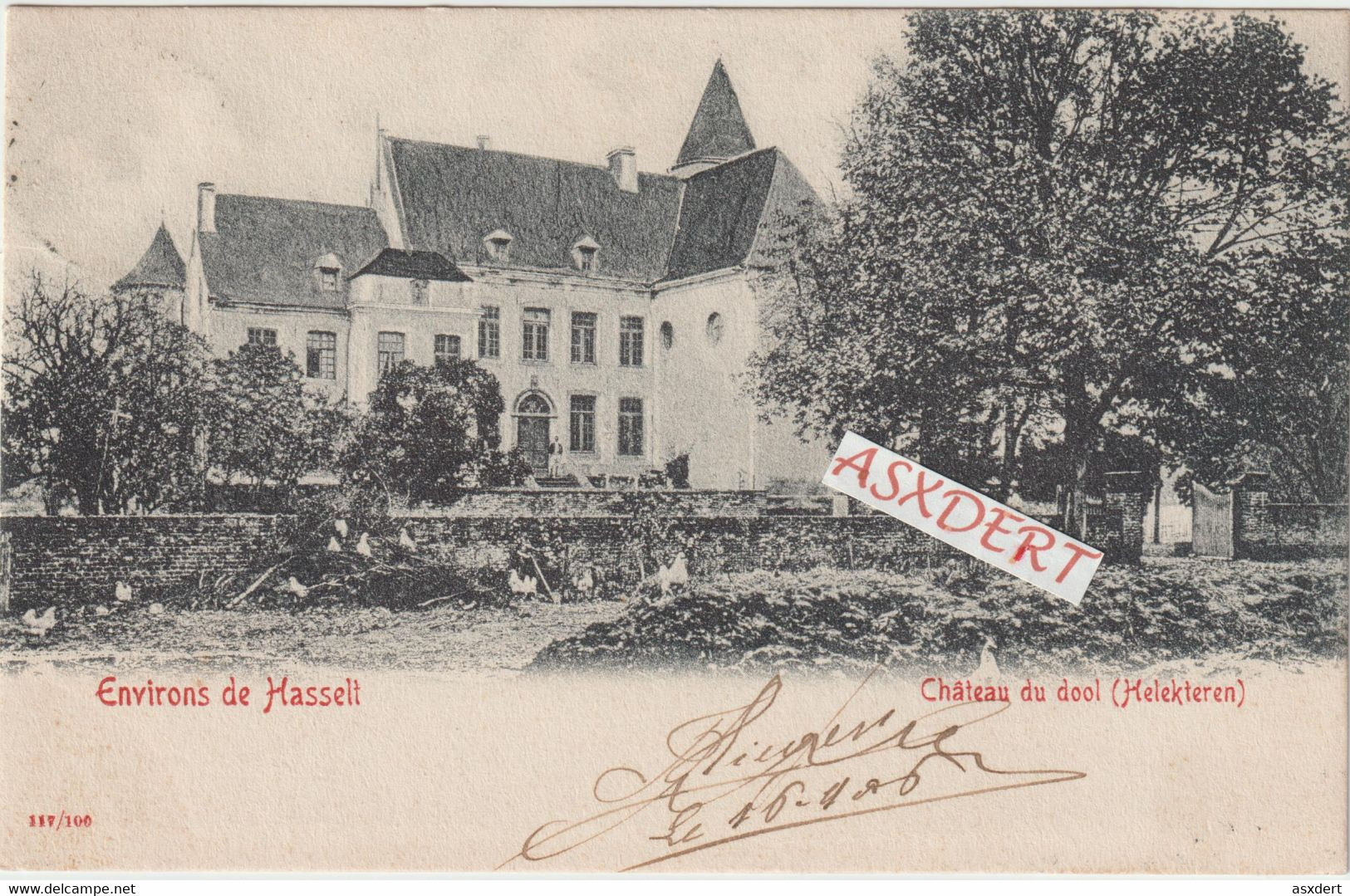 ZK. Sterstempel 1906 *Helchteren*  - Château  - Kasteel Den Dool - Houthalen-Helchteren