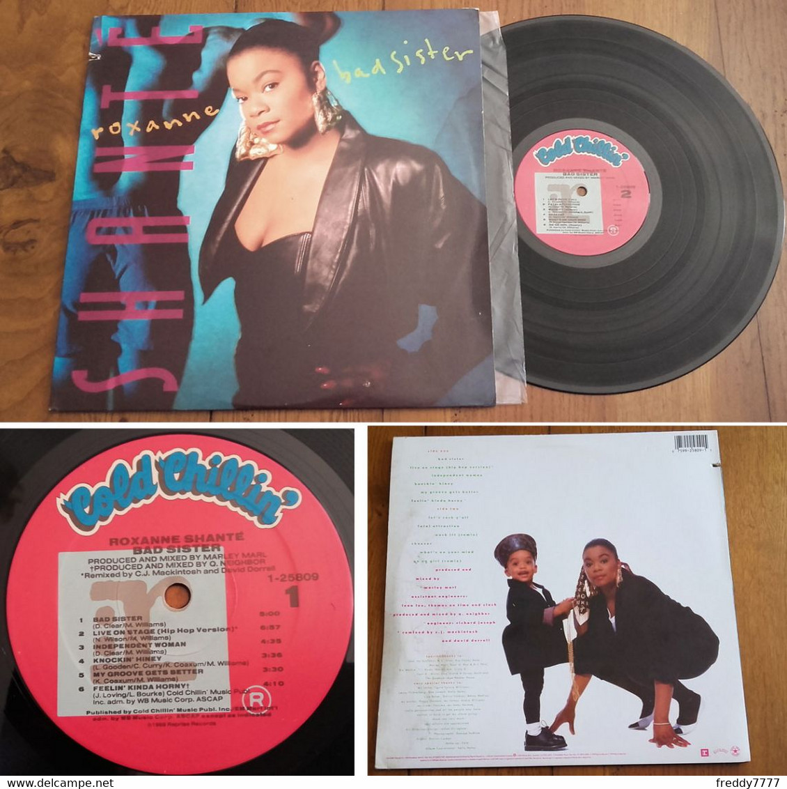 LP 33t RPM (12") ROXANNE SHANTE « Bad Sister » (1989) - Rap & Hip Hop