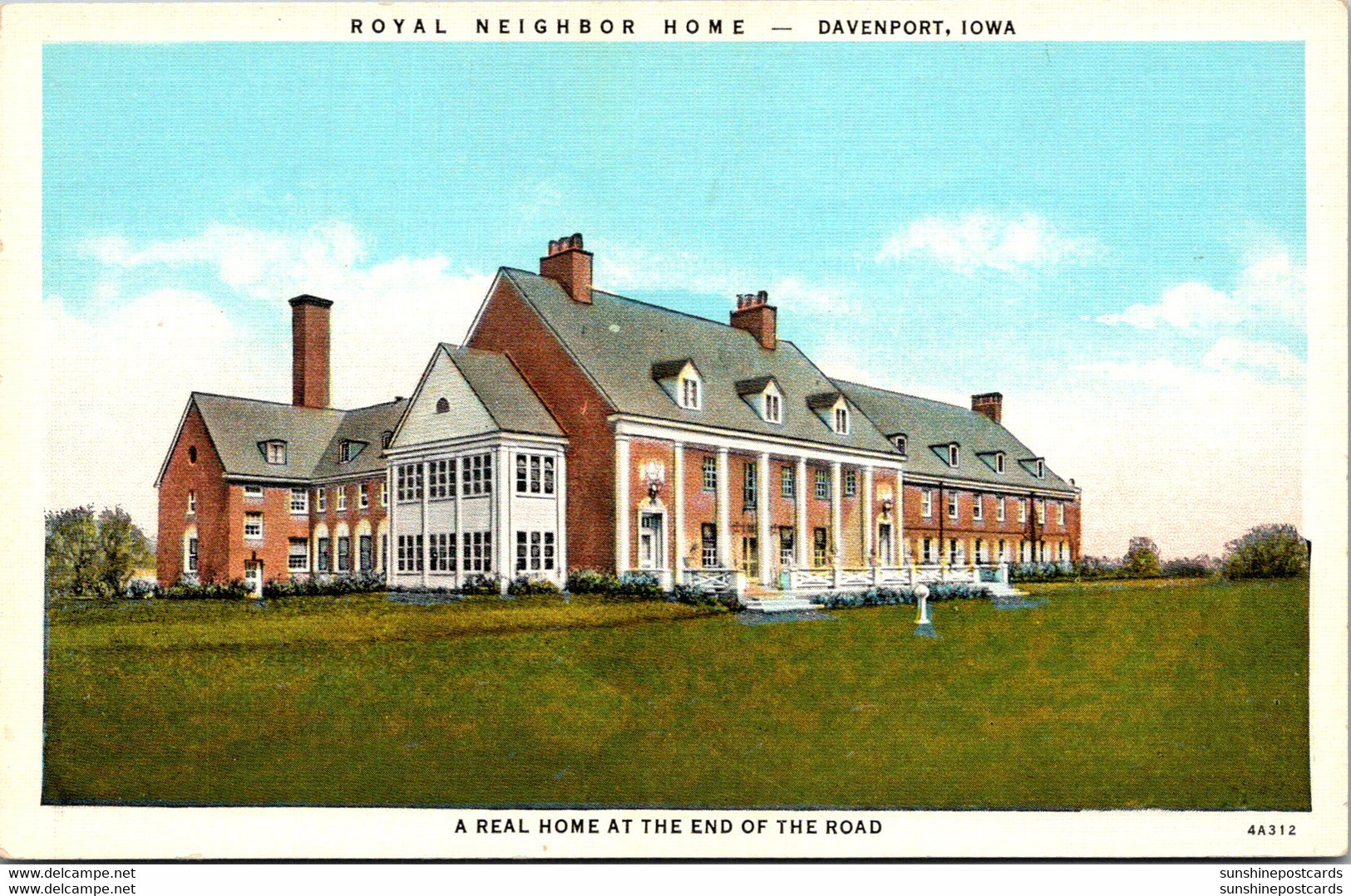 Iowa Davenport The Royal Neighbor Home Curteich - Davenport