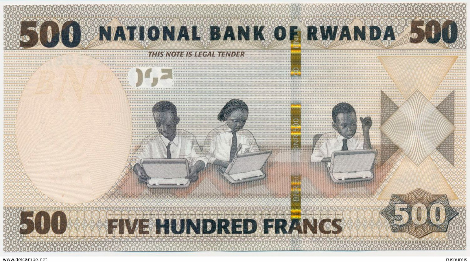 RWANDA 500 FRANCS P-42 BRIDGE - STUDENTS 2019 UNC - Rwanda