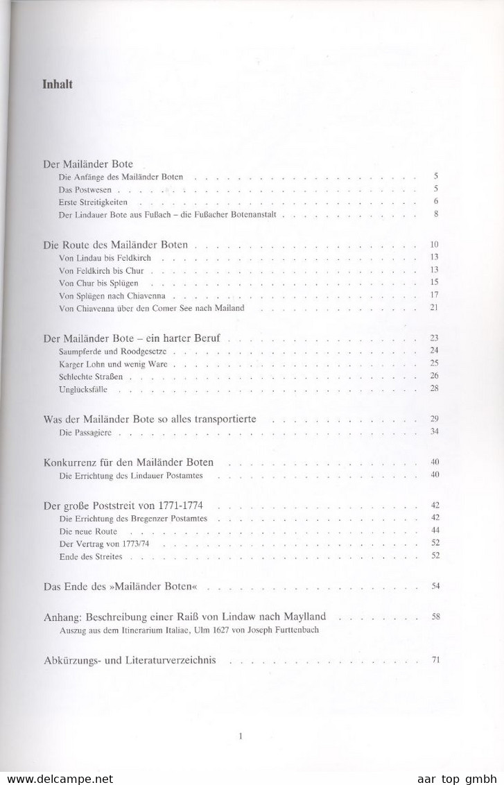 Schweiz, Mailänder Bote Lindauer Bote Angela Heilmann 1989 71 S 359 Gr - Other & Unclassified