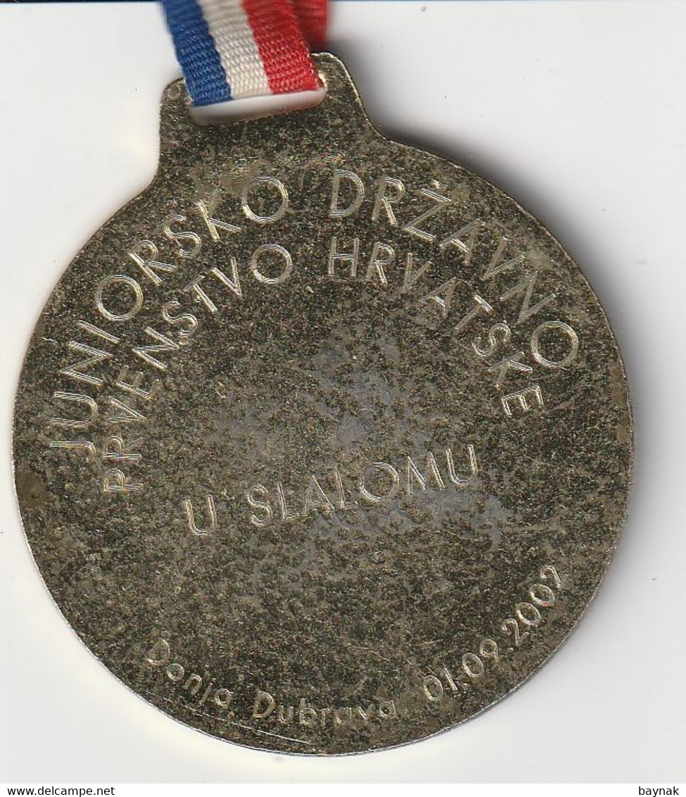 CROATIA  -  MEDAL  -- JUNIORSKO DRZAVNO PRVENSTVO HRVATSKE U SLALOMU  - DONJA DUBRAVA  -  DIAMETER:  4,8 Cm  -  50 Gramm - Rowing