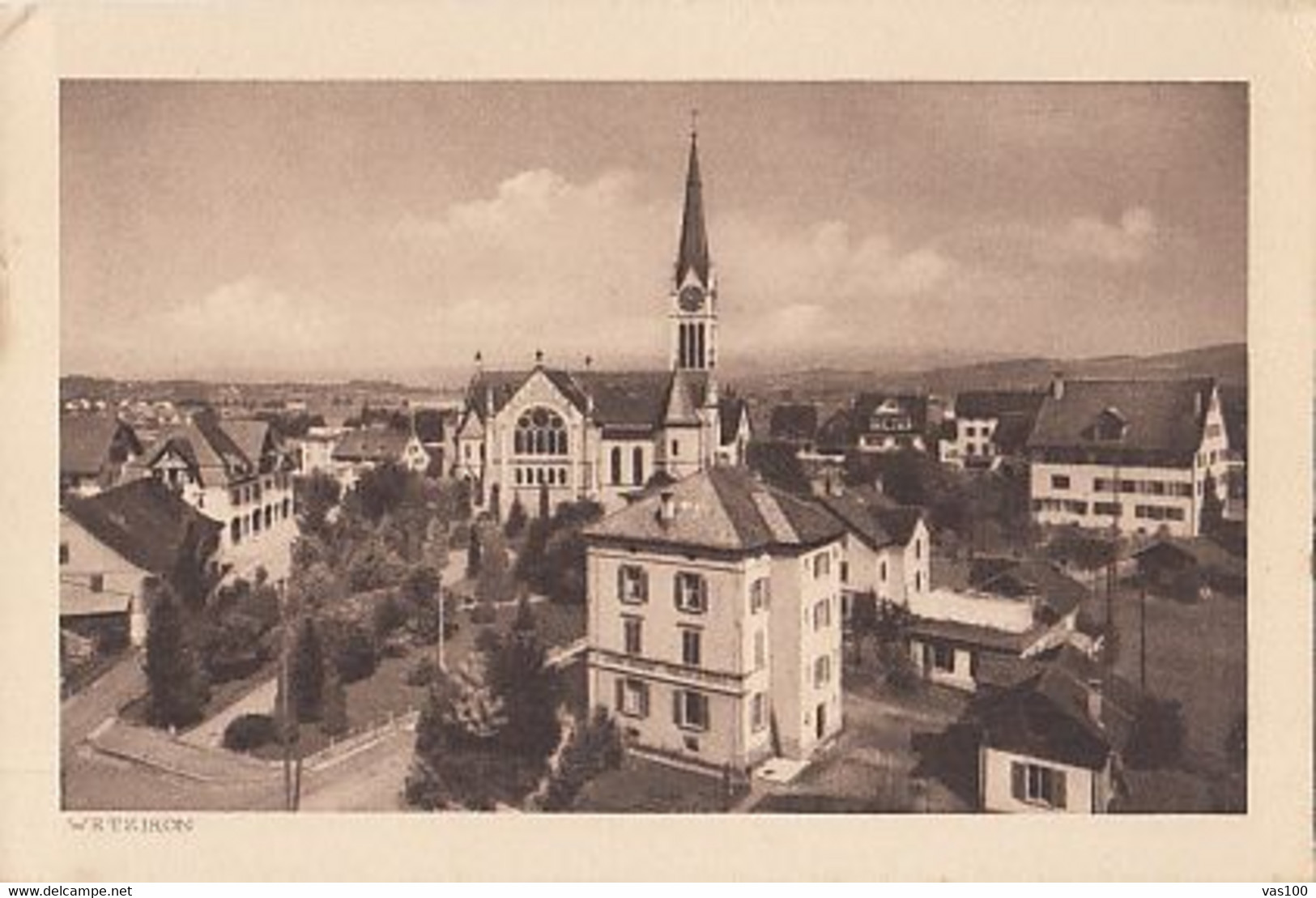 CPA WETZIKON- PARTIAL TOWN PANORAMA - Wetzikon