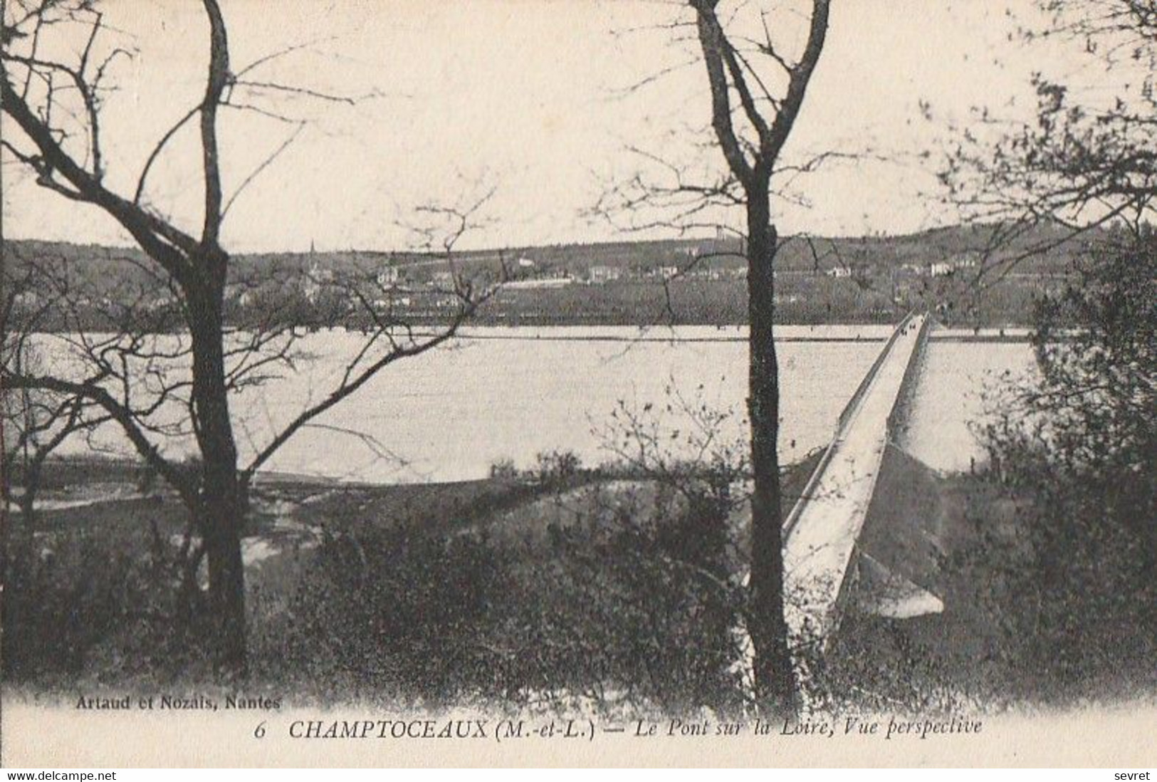 CHAMPTOCEAUX. - Le Pont Sur La Loire, Vue Perspective - Champtoceaux