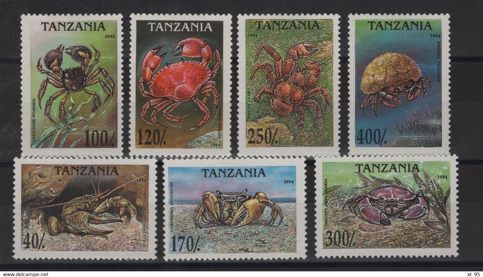 Tanzanie - N°1695 à 1701 - Faune Marine - Crustaces - Cote 7.25€ - * Neufs Avec Trace De Charniere - Tanzanie (1964-...)