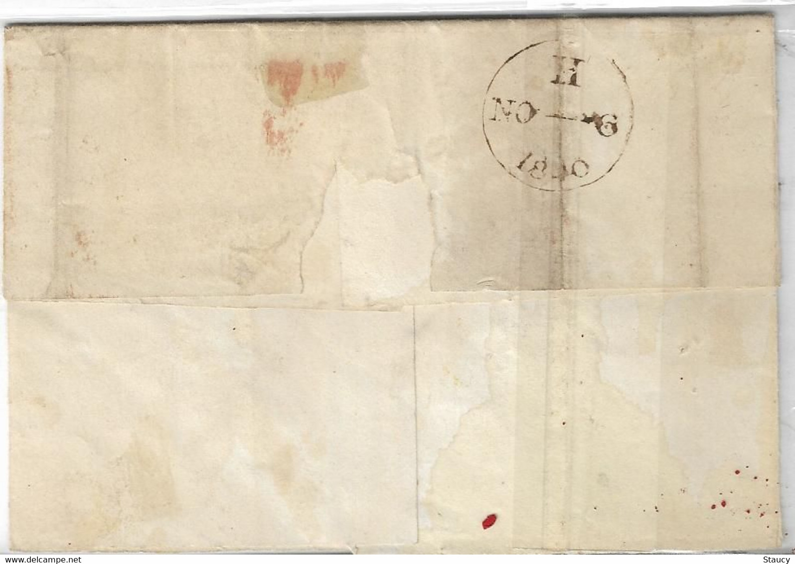 UK GB GREAT BRITAIN 1840 SG1 One Penny Black On Cover ....? To Warwickshire (PH) Used As Per Scan - Brieven En Documenten