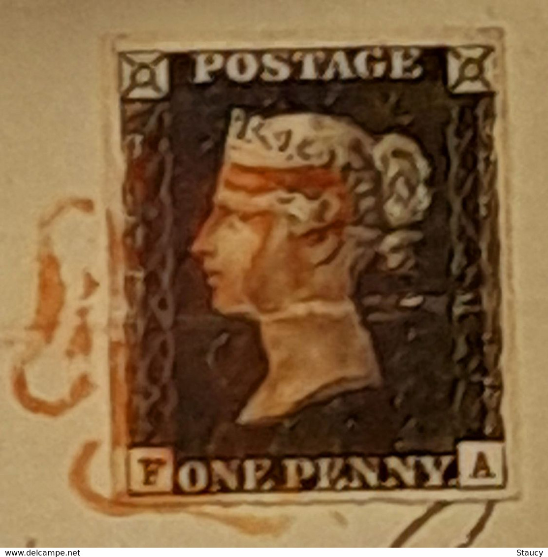 UK GB GREAT BRITAIN 1840 SG1 One Penny Black 4 Margins On Cover Swansea To Cardiff (FA) Used As Per Scan - Storia Postale