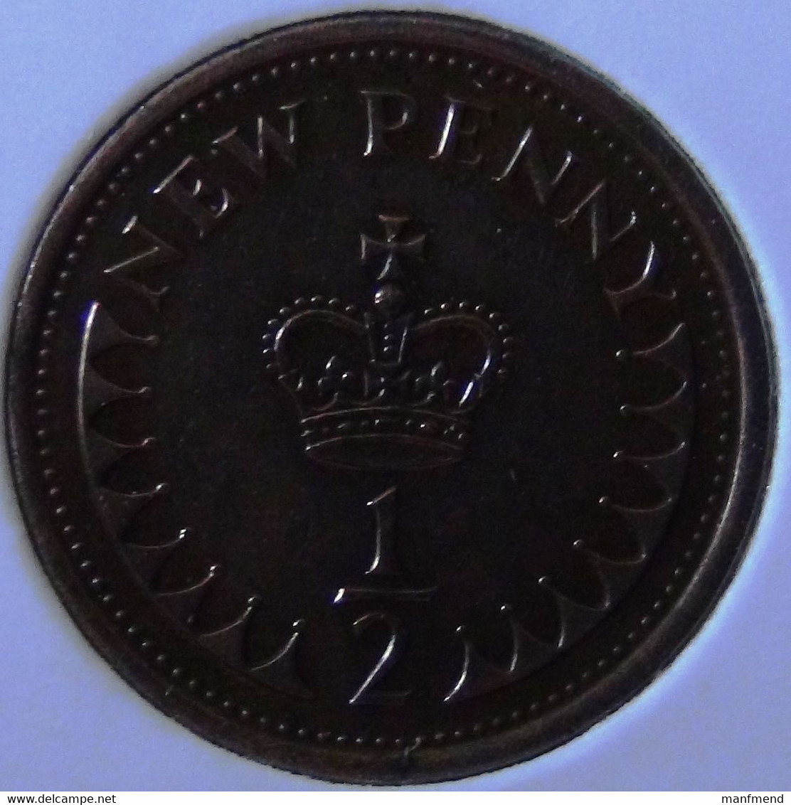 Great Britain - 1976 - 1/2 New Penny - KM 914 - Vz - 1/2 Penny & 1/2 New Penny