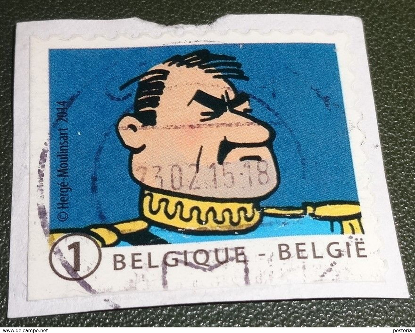 België - Michel - 4460  - 2018 - Gebruikt - Onafgeweekt - Used On Paper - Kuifje Vrienden - TinTin -  Generaal Alcazar - Used Stamps