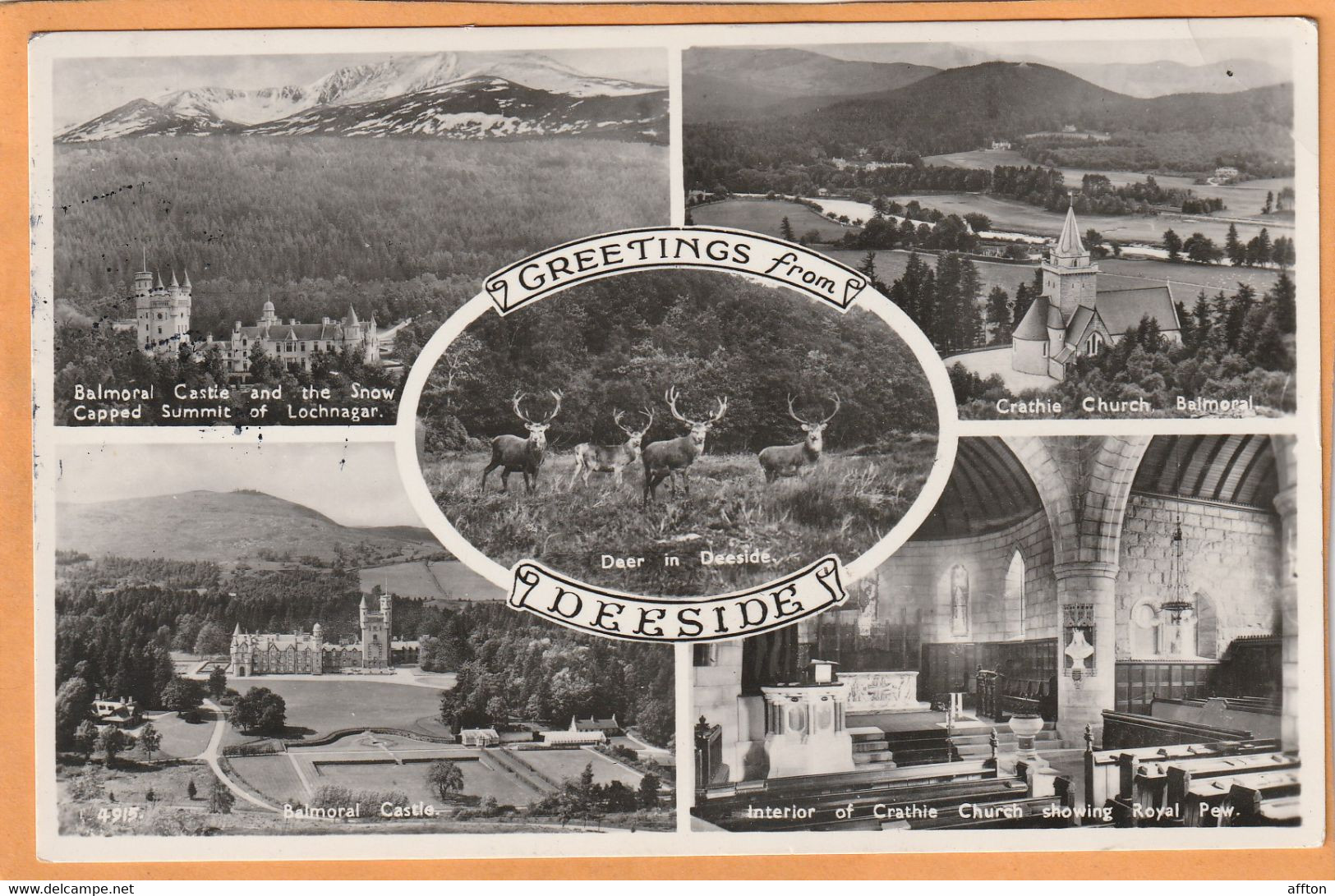Deeside UK Old Postcard - Flintshire