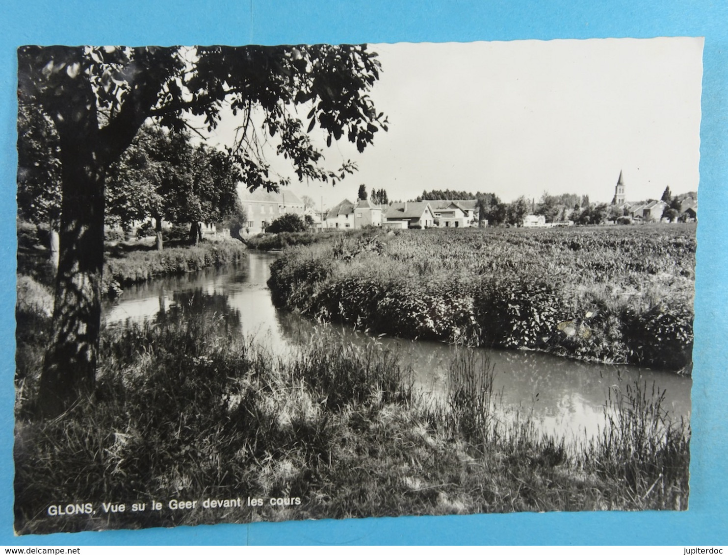 CPSM Glons Vue Sur Le Geer Devant Les Cours - Bassenge