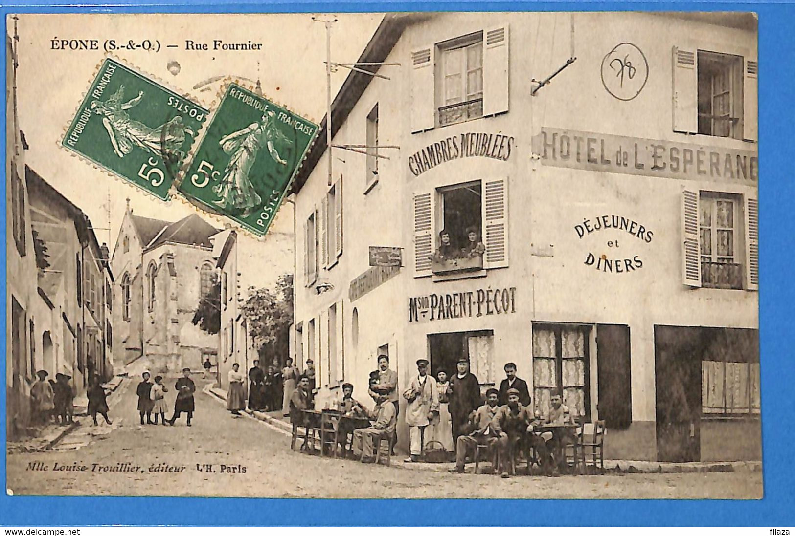 78 - Yvelines - Epone - Rue Fournier Hotel De L'Esperance (N9026) - Epone