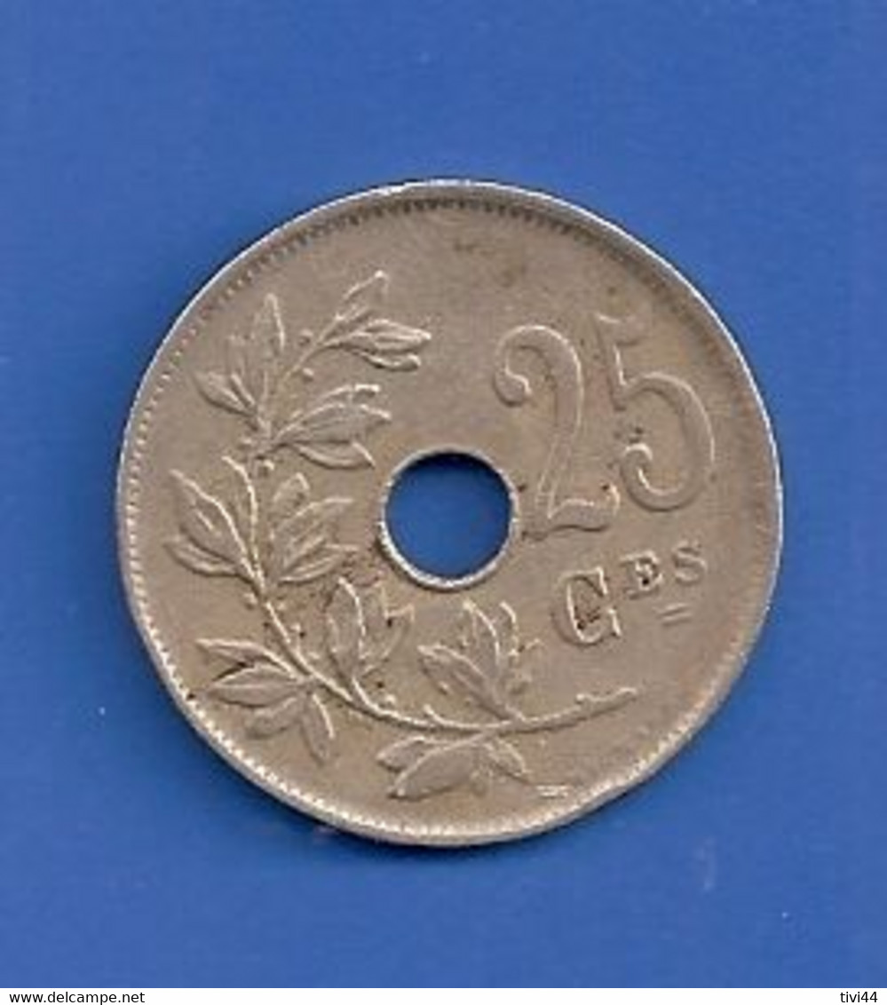 BELGIQUE - BELGIE - 25 CENTIMES 1921 - 25 Cent