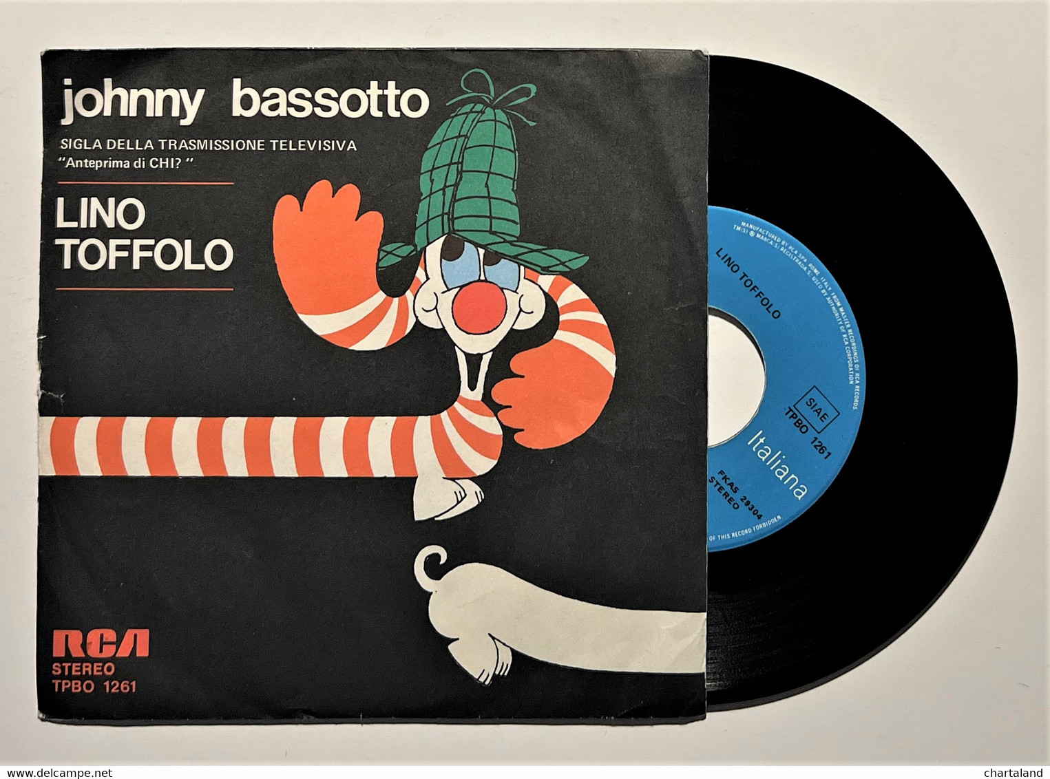 Disco Musicale RCA 45 Giri - Johnny Bassotto - Lino Toffolo - 1976 - Vollständige Sammlungen