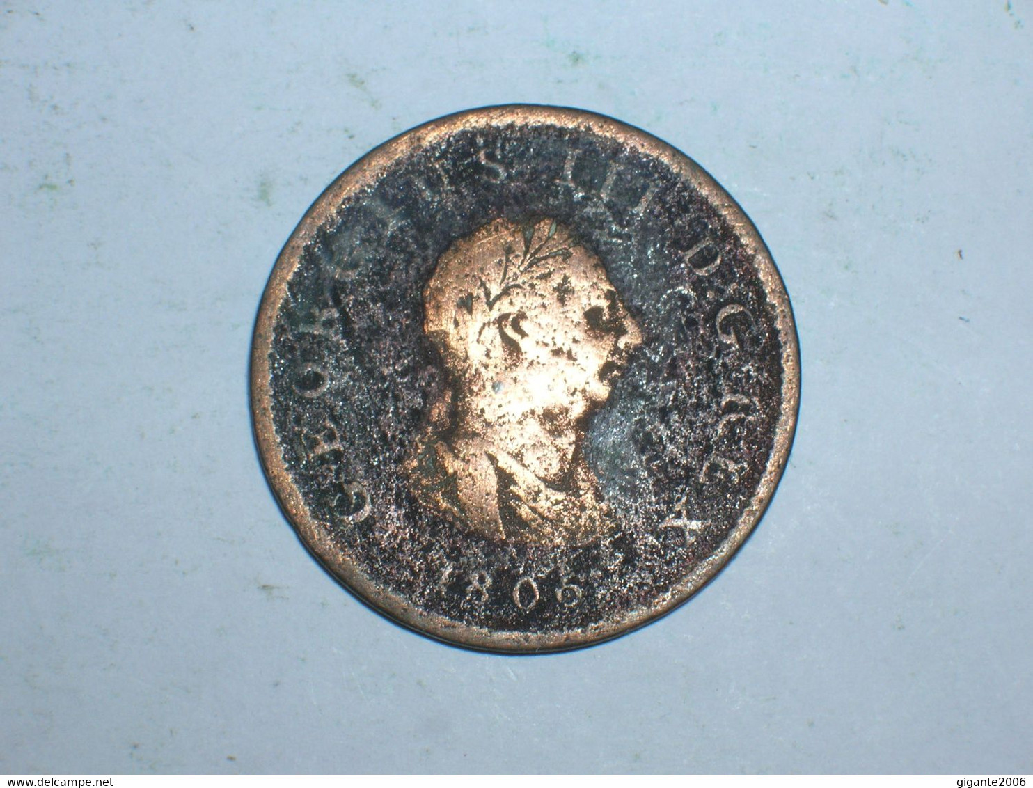 Gran Bretaña. 1/2 Penique 1806  (10963) - B. 1/2 Penny