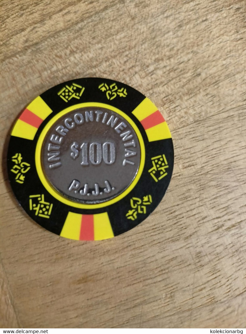 Intercontinental Casino Token Serbia Yugoslavia 100$&1000& - Casino