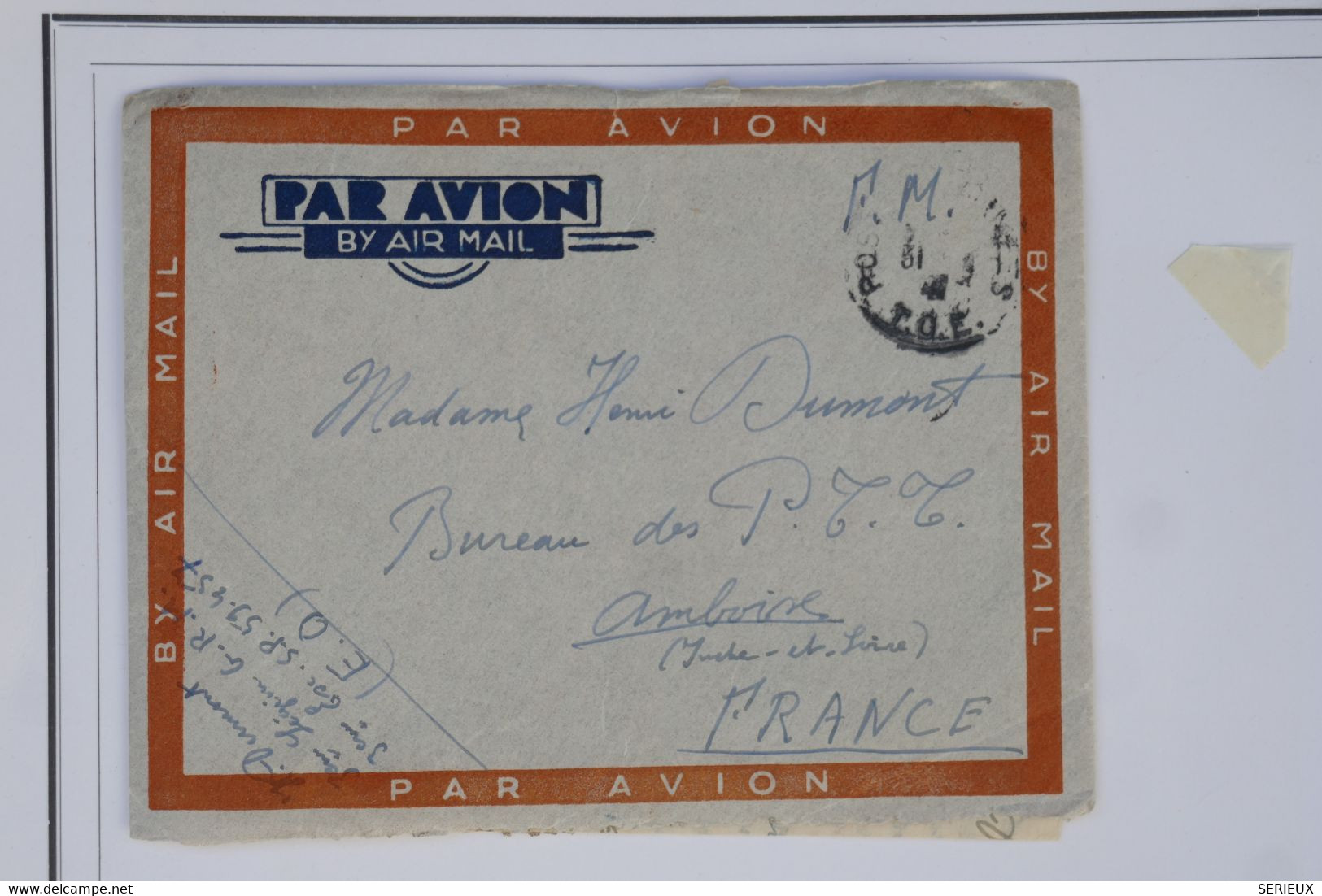 BB6  INDOCHINE  BELLE LETTRE  F.M  T.O.E 1931 HAIPHONG  A ISSY FRANCE +LONG TEMOIGNAGE++++AFFRANCH.INTERESSANT - Cartas & Documentos