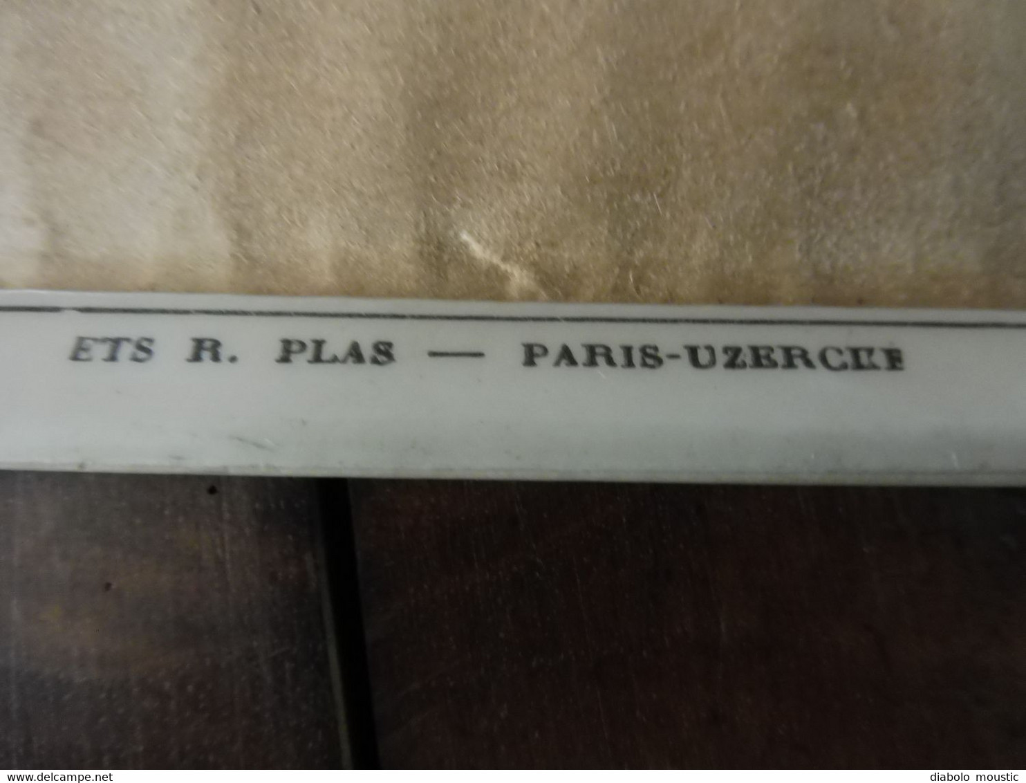 Plaque Publicitaire Glacoïde ,thermomètre Mécanique  S.Estiot & Cie,Dijon  PROCÉDÉS De CONSTRUCTION COMPLEXE ACIER-BÉTON - Plaques En Carton