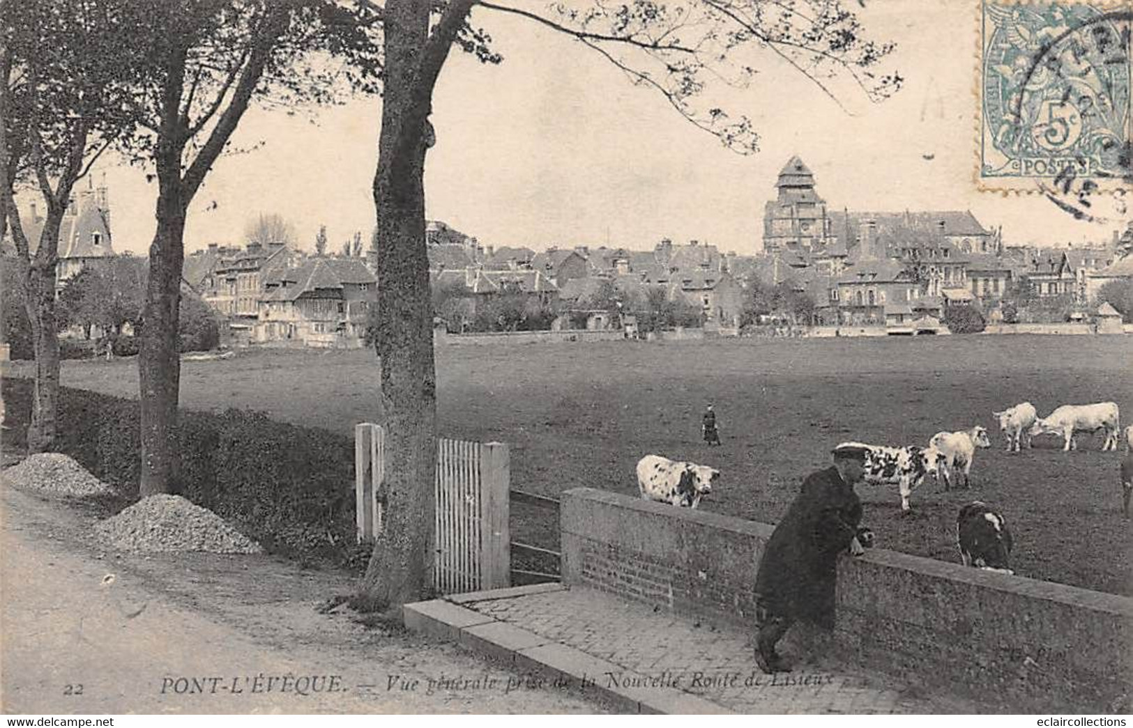 Pont-l'Evêque         14        Vue Prise De La Nouvelle Route De Lisieux           (voir Scan) - Pont-l'Evèque