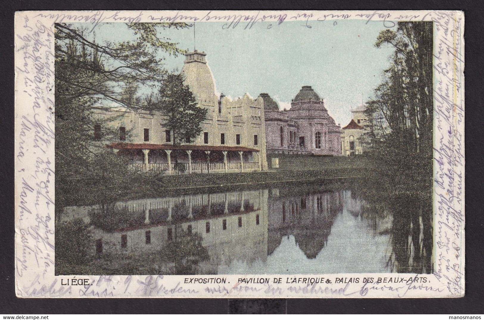 369/37 - Expo Universelle LIEGE 1905 - Carte-Vue TP Grosse Barbe LIEGE 1905 - TB Vignette De L'EXPO , Annulée à ZURICH - 1905 – Liège (Belgium)