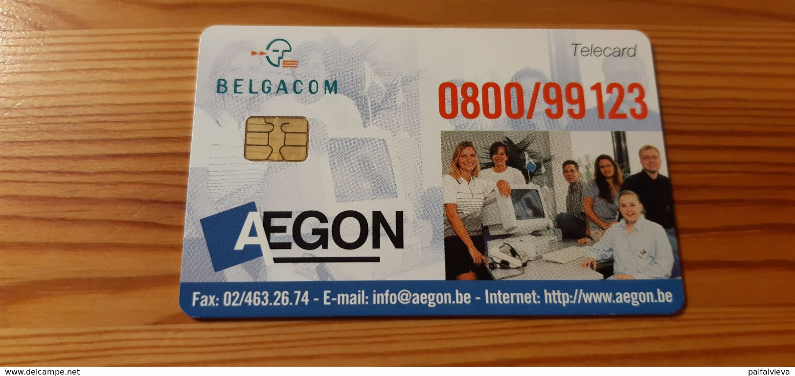 Phonecard Belgium - Aegon - Con Chip