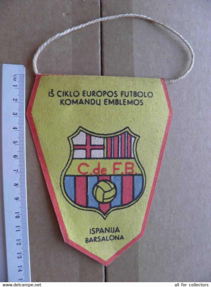 Pennant Lithuania Football Soccer Team Barcelona Spain FC - Other & Unclassified