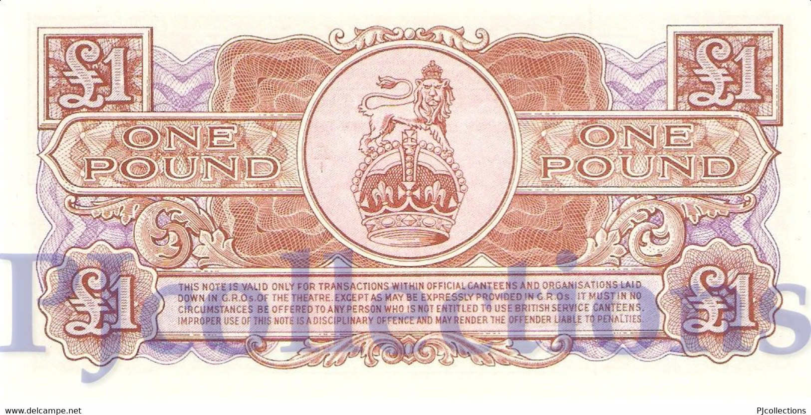 GREAT BRITAIN 1 POUND 1956 PICK M29 UNC - 1 Pound