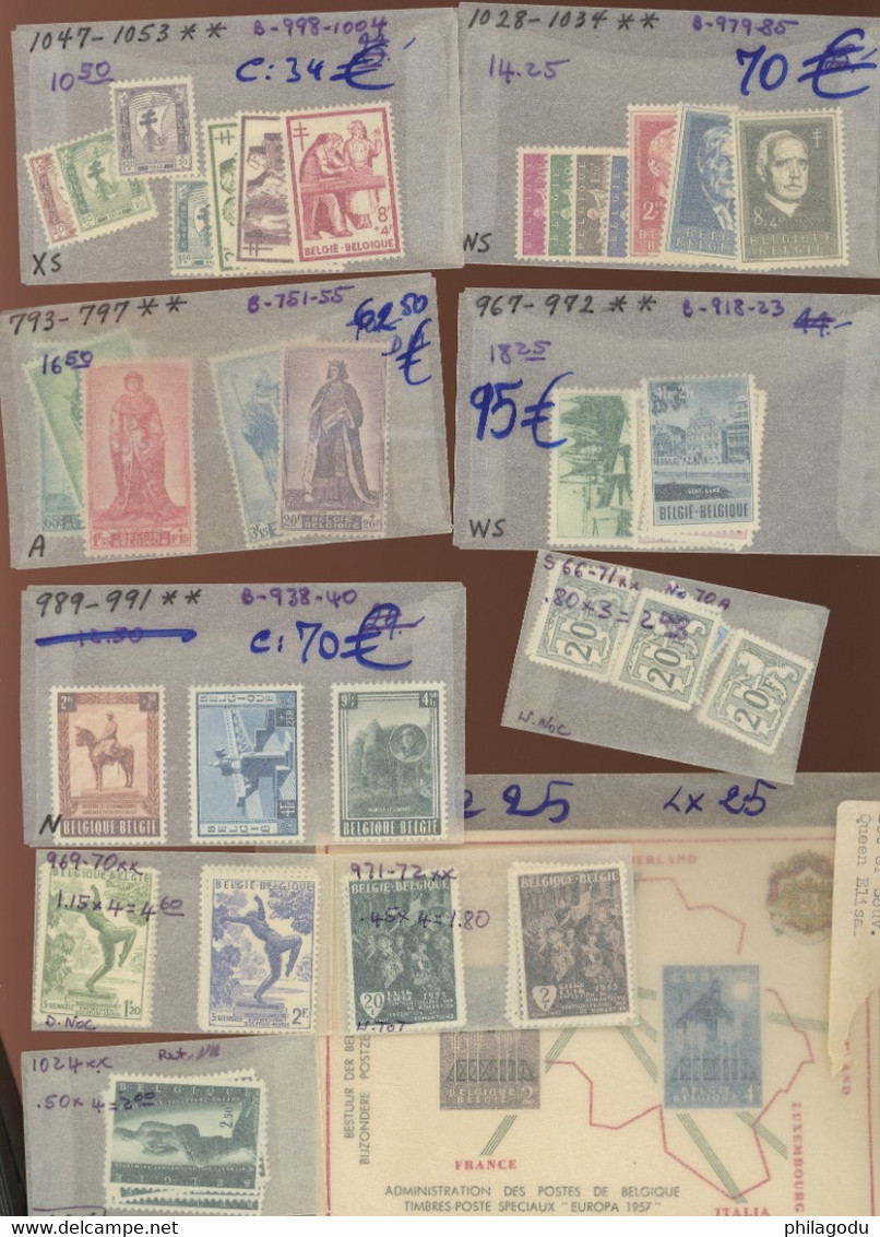 1947-1957  TOUS **. Cote ± 350-euros - Andere & Zonder Classificatie