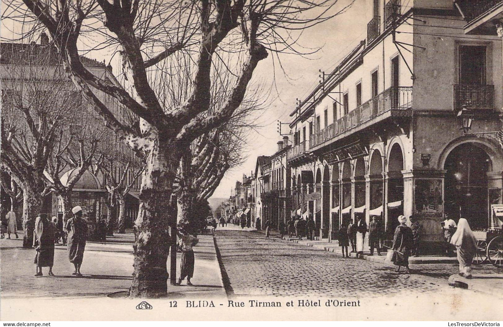 CPA - ALGERIE - BLIDA - Rue Tirman Et Hôtel D'Orient - Cie Alsacienne Des Arts Photomécaniques - Strasbourg - Blida