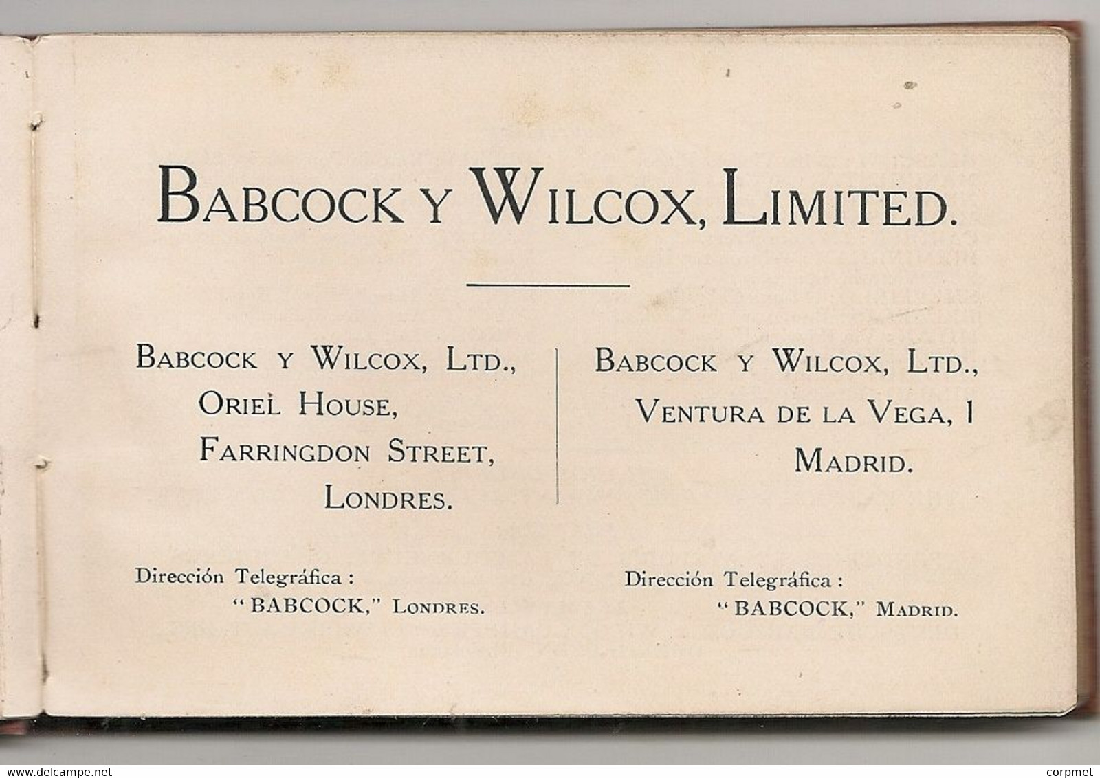 LIBRO MINIATURA DATOS UTILES PARA LOS QUE EMPLEAN VAPOR 1ra EDIC ESPAÑOLA 1914 BABCOCK Y WILCOX Ltd - Sciences Manuelles