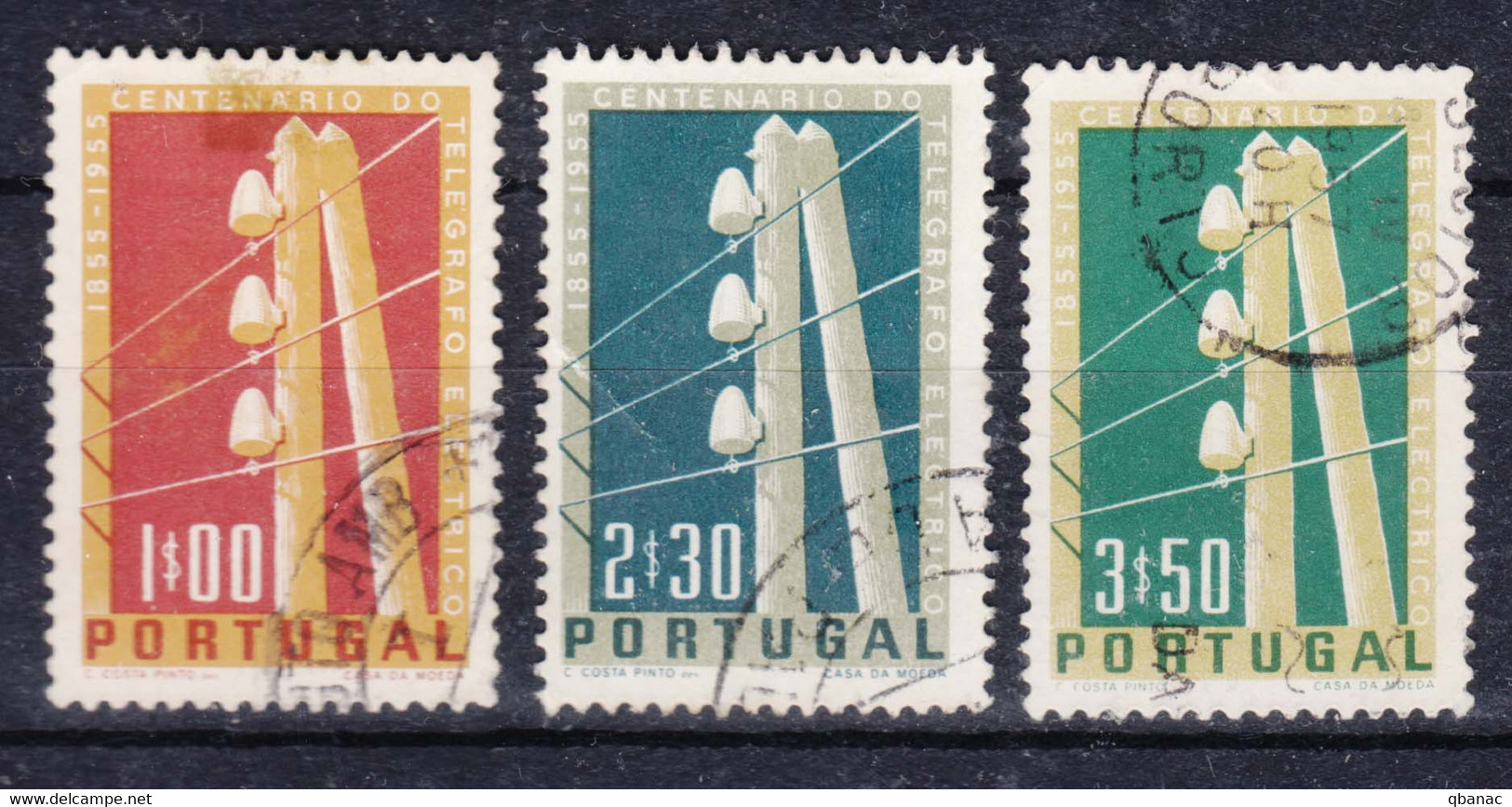 Portugal 1955 Mi#844-846 Used - Gebraucht