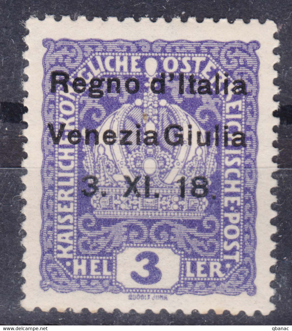 Italy Venezia Giulia 1918 Sassone#1 Mint Hinged - Venezia Giulia