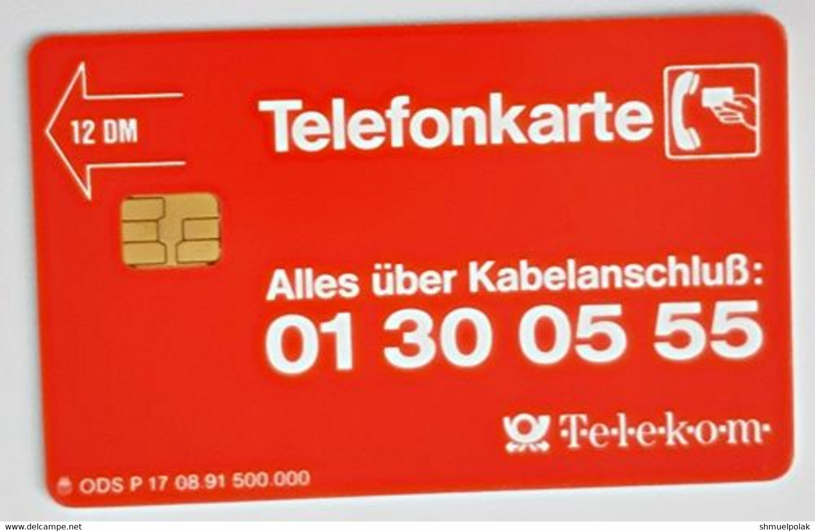 GERMANY Phone Card Telefonkarte Deutsche Telkom 1991 12DM 500000 Have Been Issued - Autres & Non Classés