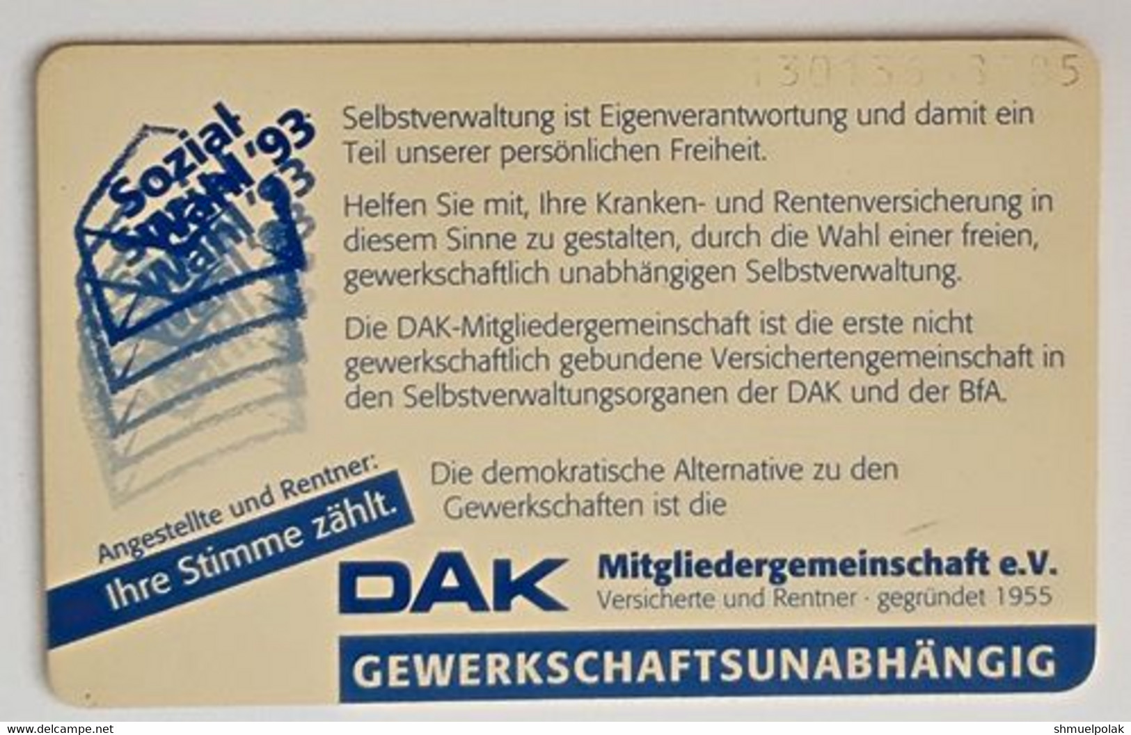 GERMANY Phone Card Telefonkarte Deutsche Telkom 1993 50DM 300000 Have Been Issued - Altri & Non Classificati