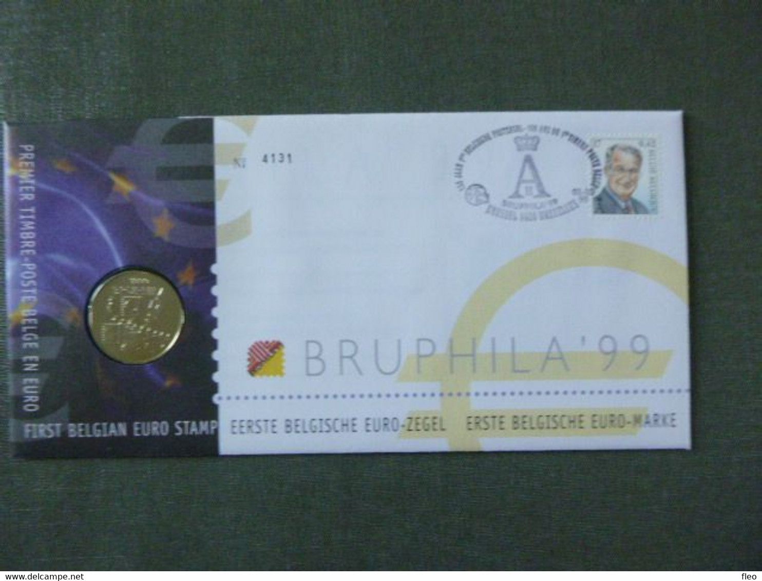 BELG.1999 2840 1e EURO Zegel Albert II MVTM Monarchie Numisletter TB, Muntbrief - Numisletters