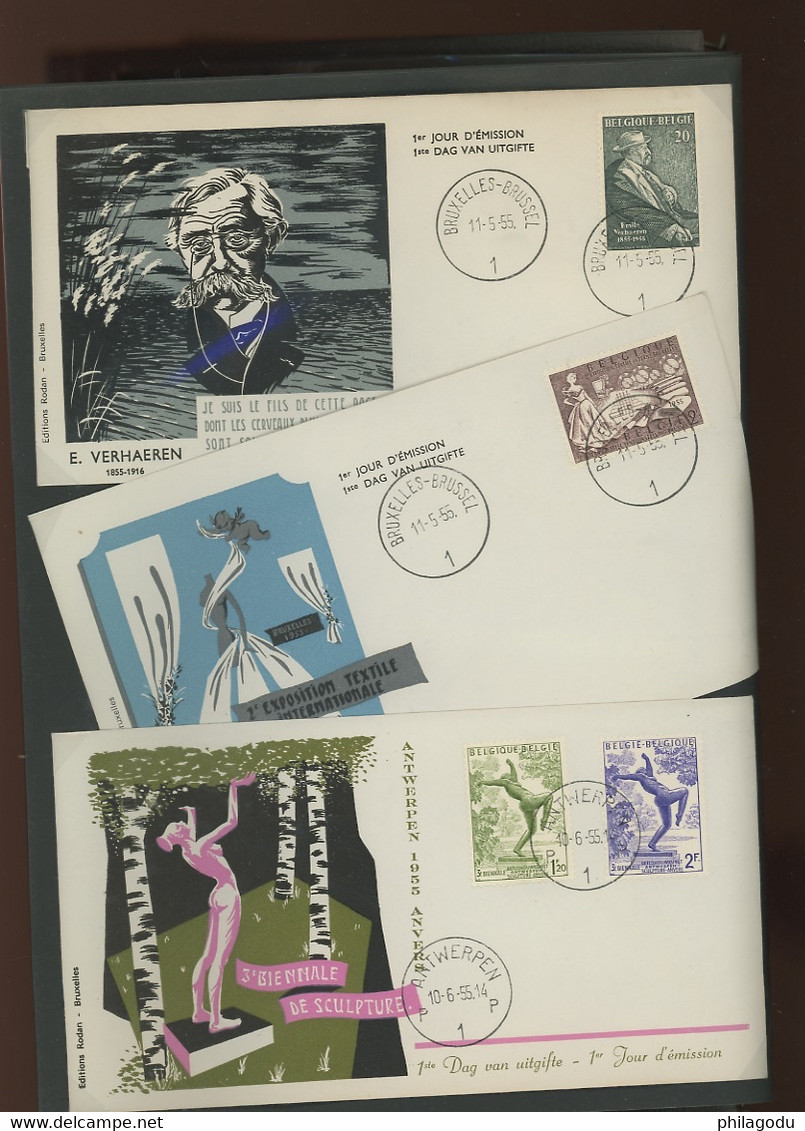 Jolie Collection FDC 1953-1959  Cote >.1560 Euros. Tous Très Beaux Et Frais. Zeer Fris - 1951-1960