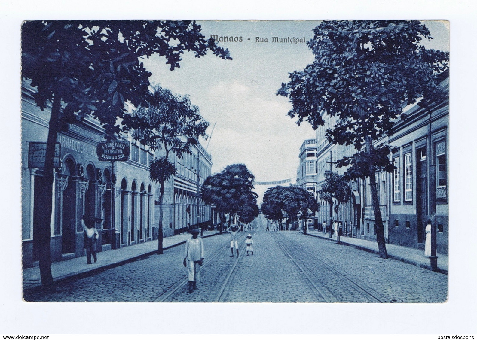 F929) Brazil Manaus Rua Municipal Ed. Livraria Académica - Manaus
