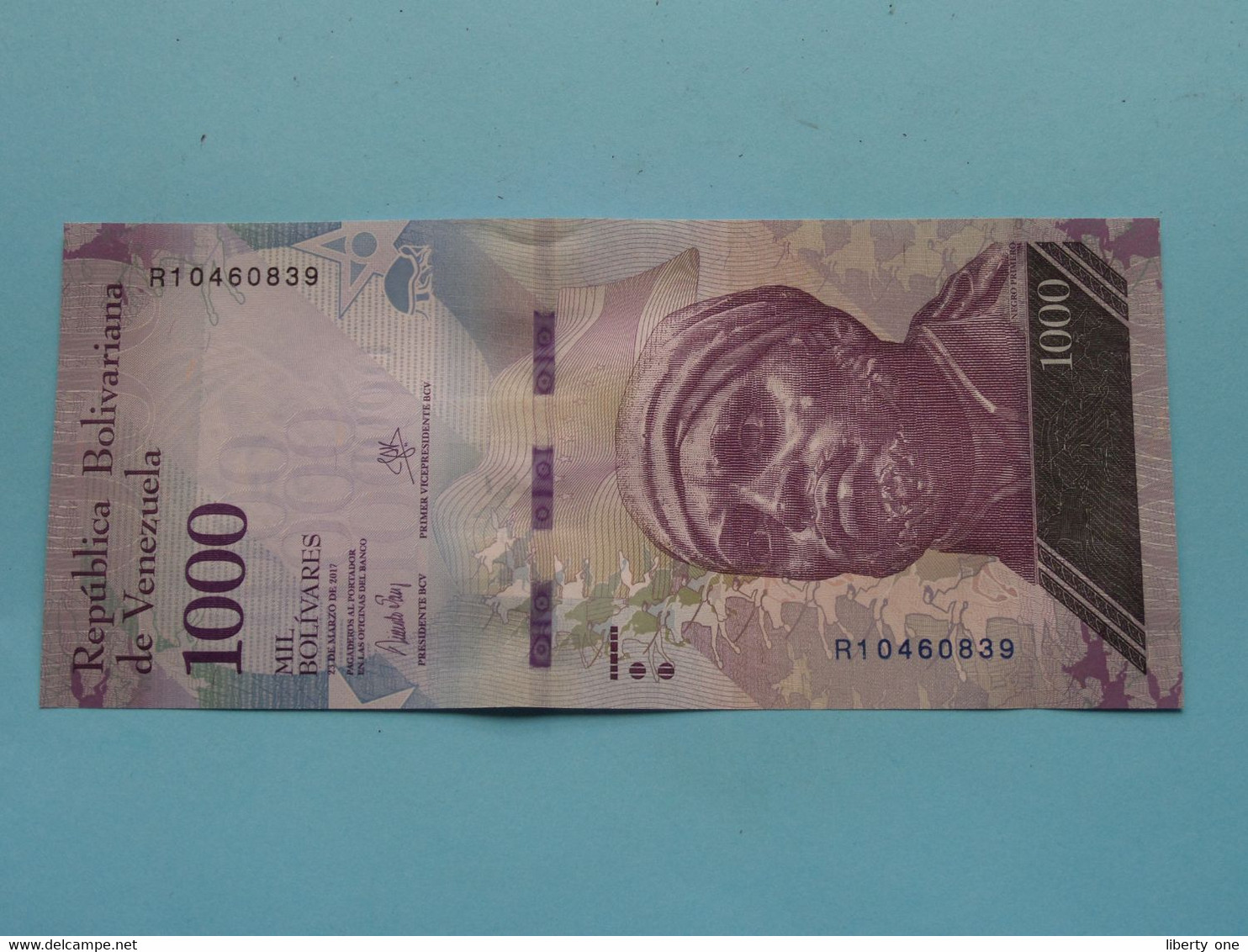 1000 - Mil Bolivares 23-03-2017 > Republica Bolivariana De Venezuela ( For Grade, Please See Photo ) ! - Venezuela