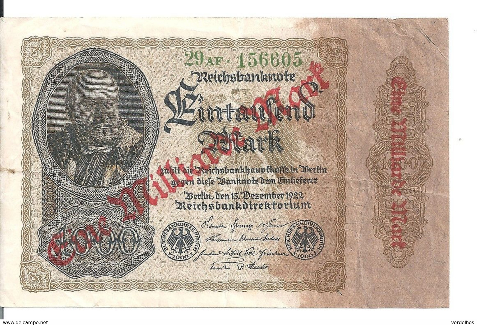 ALLEMAGNE 1 MILLIARD MARK 1923 VF P 113 - 5 Mio. Mark