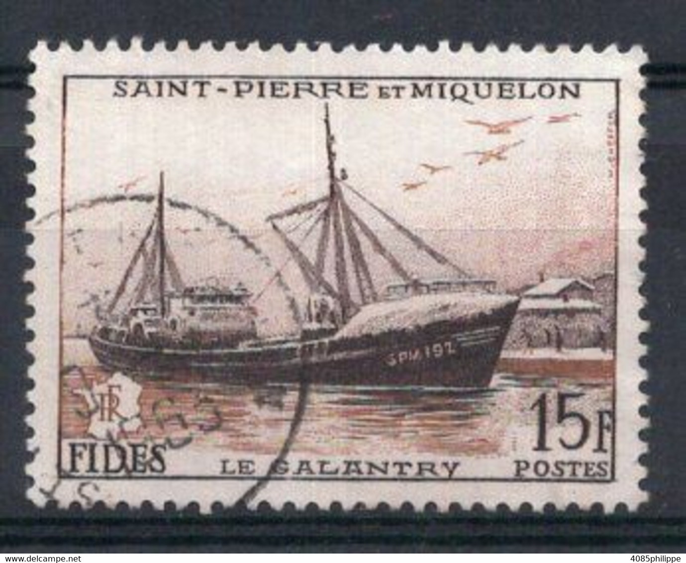 Saint PIERRE & MIQUELON Timbre Poste N°352 Oblitéré TB Cote 4.50€ - Gebraucht