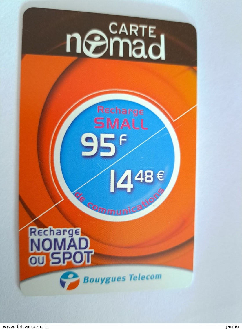 FRANCE/FRANKRIJK  NOMAD CARTE  SMALL NOMAD OU SPOT    95FR  PREPAID  USED    ** 10653** - Prepaid: Mobicartes