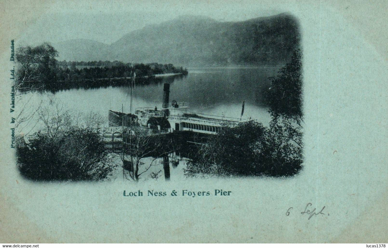 Scotland Loch Ness Foyers Pier Steam Boat / RARE PRECURSEUR / TTBE - Inverness-shire