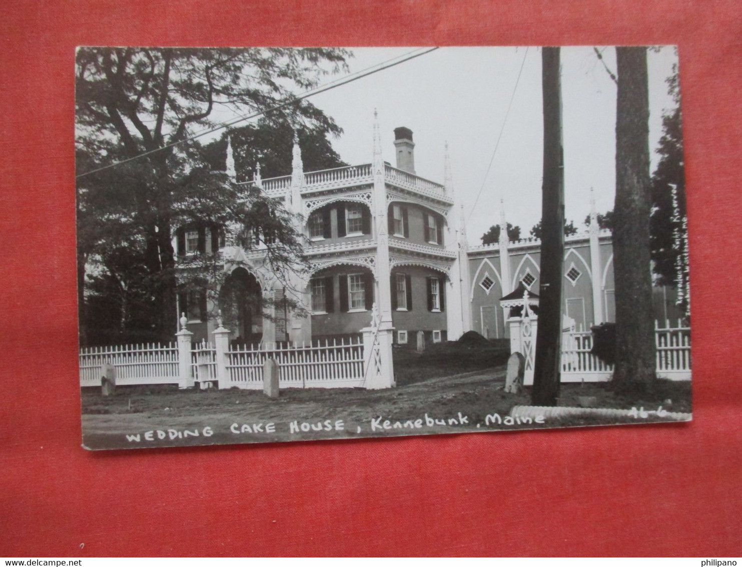 RPPC. Wedding Cake House.    Kennebunk Maine > Kennebunk  Ref 5711 - Kennebunkport