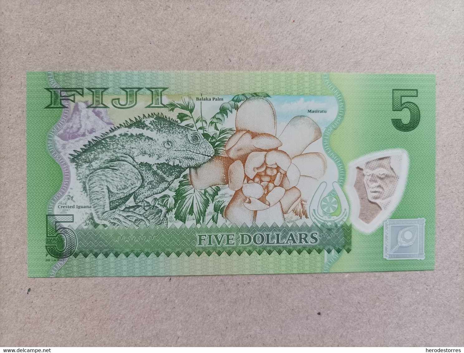 Billete De Las Islas Fiji De 5 Dólares, UNC - Fidji