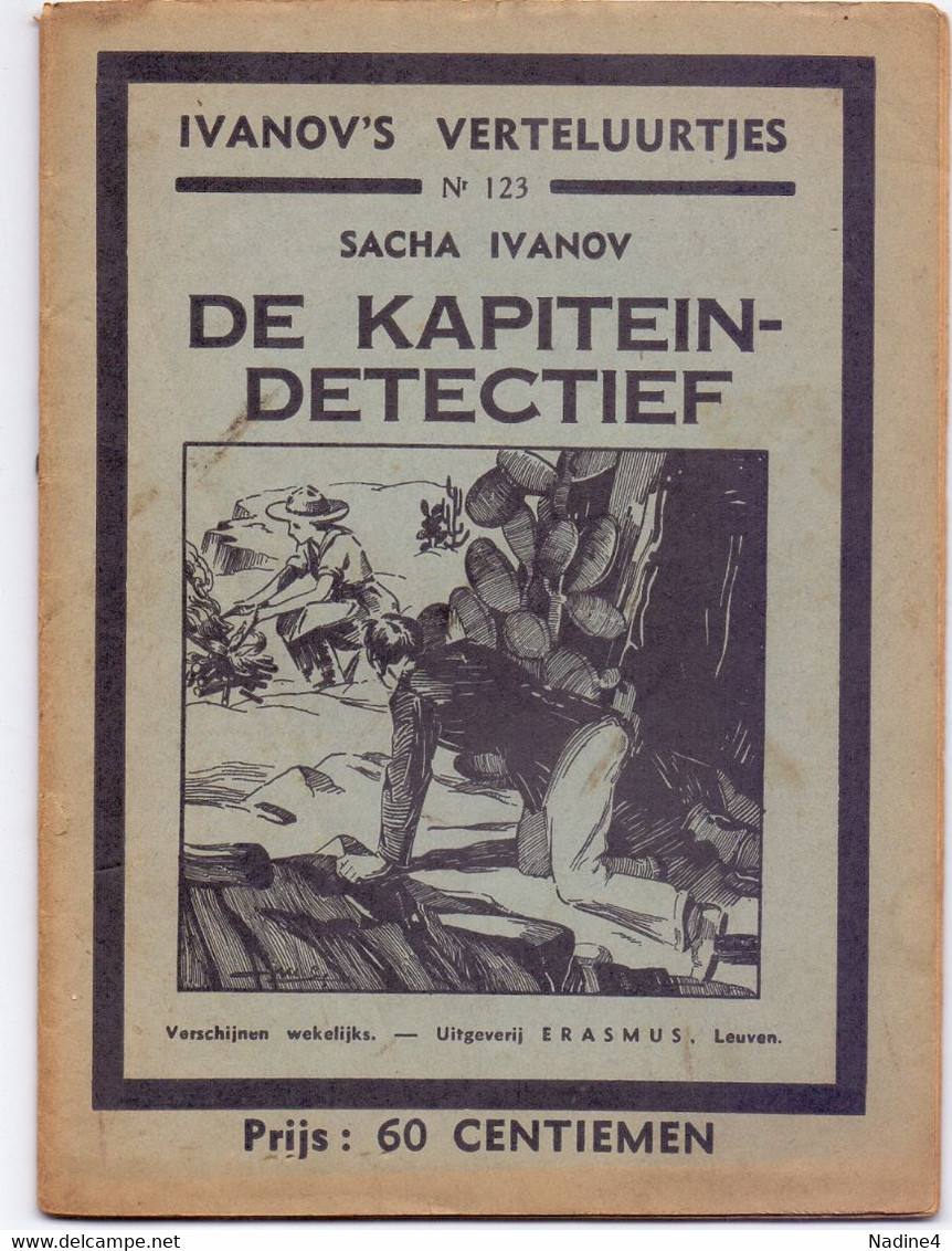 Tijdschrift Ivanov's Verteluurtjes - N°123 - De Kapitein Detectief - Sacha Ivanov - Uitg. Erasmus Leuven 1938 - Giovani