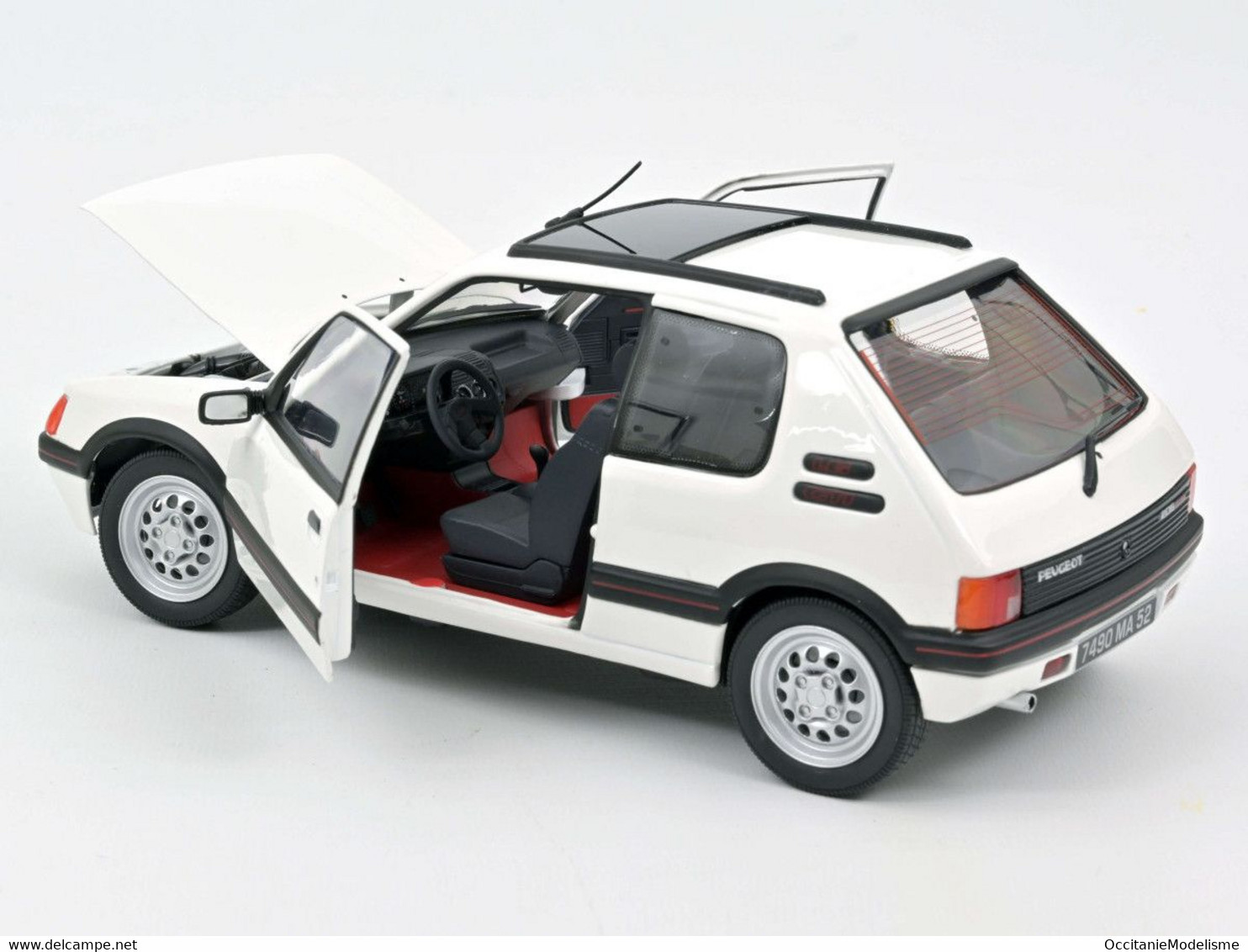 Norev - PEUGEOT 205 GTI 1.6 1988 Blanc Réf. 184849 Neuf NBO 1/18 - Norev