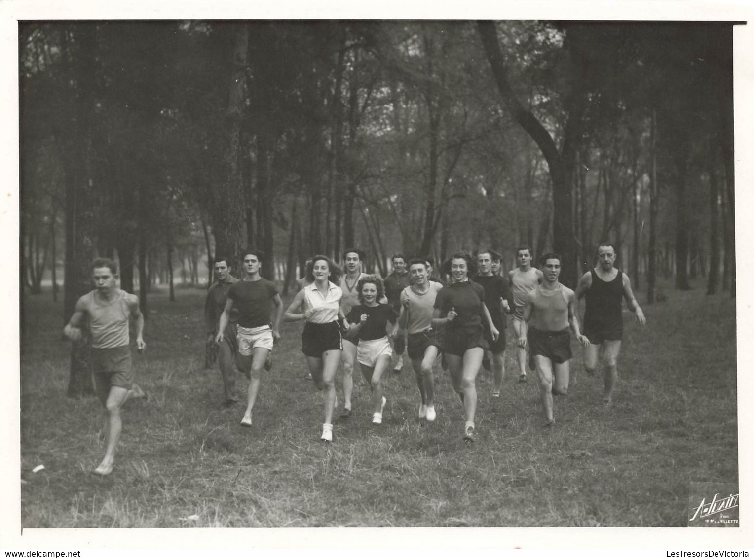 Lot De 3 Photos Course à Pied En Octobre 1946  - 18x13cm - Bois De Vincennes - Sport