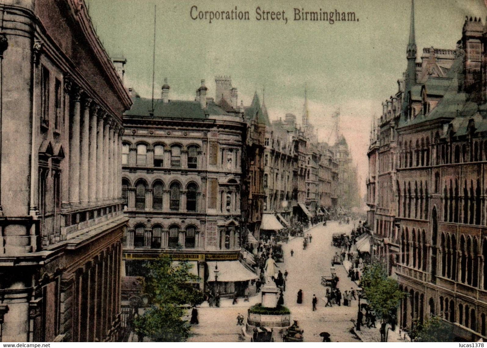 BIRMINGHAM / CORPORATION STREET / BELLE CARTE PAPIER GLACE - Birmingham