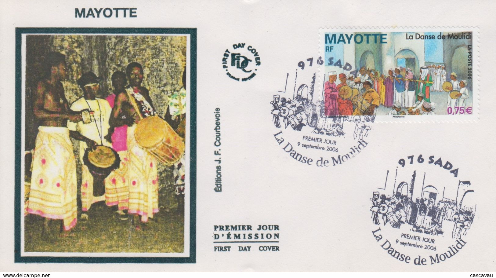 Enveloppe  FDC  1er  Jour    MAYOTTE   La  Danse  De  Moulidi   2006 - Autres & Non Classés